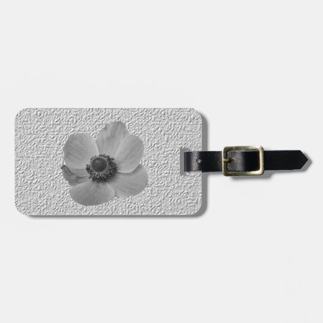 Vintage Anemone Custom Luggage Tag (Front Horizontal)
