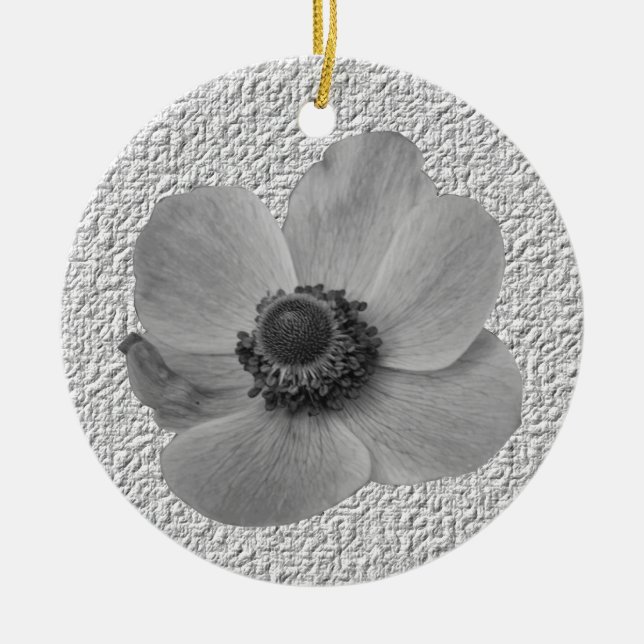 Vintage Anemone Ornament (Front)