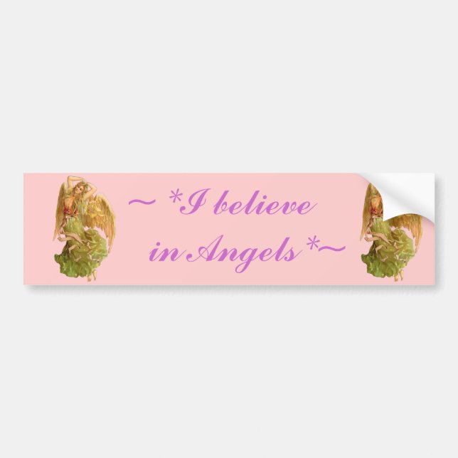 Vintage *Angel* Bumper Sticker (Front)