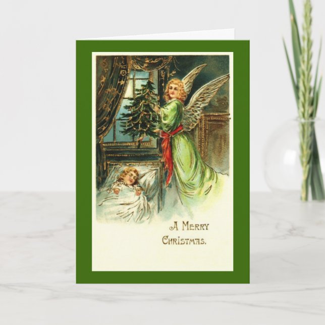 Vintage Angel Christmas Card (Front)