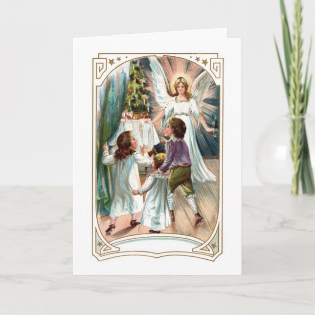 Vintage Angel Christmas Card (Front)