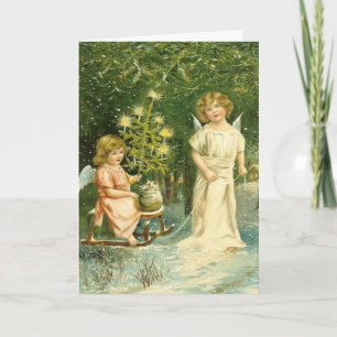 Vintage Angel Christmas Card