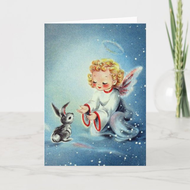 Vintage Angel Christmas Card (Front)