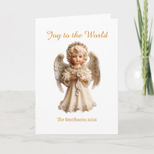Vintage Angel Christmas Holiday Card