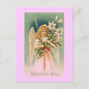 Vintage Angel Easter Postcard
