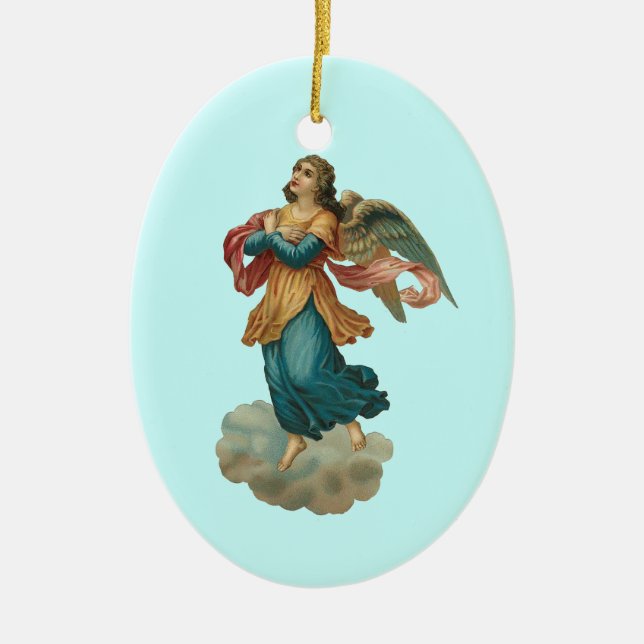 Vintage Angel Ornament With Poem (Front)