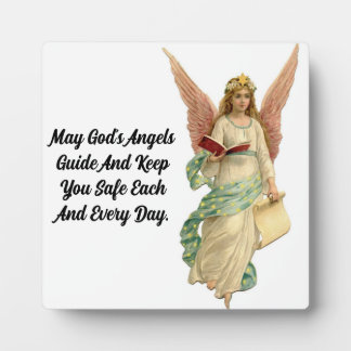 Vintage Angel Tabletop Plaque with Easel