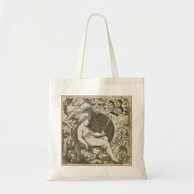 Vintage Angel Tote Bag (Front)
