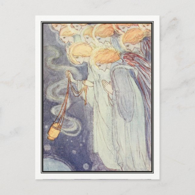 Vintage Angels by Florence Harrison Postcard (Front)