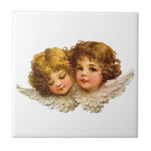 Vintage Angels Ceramic Tile