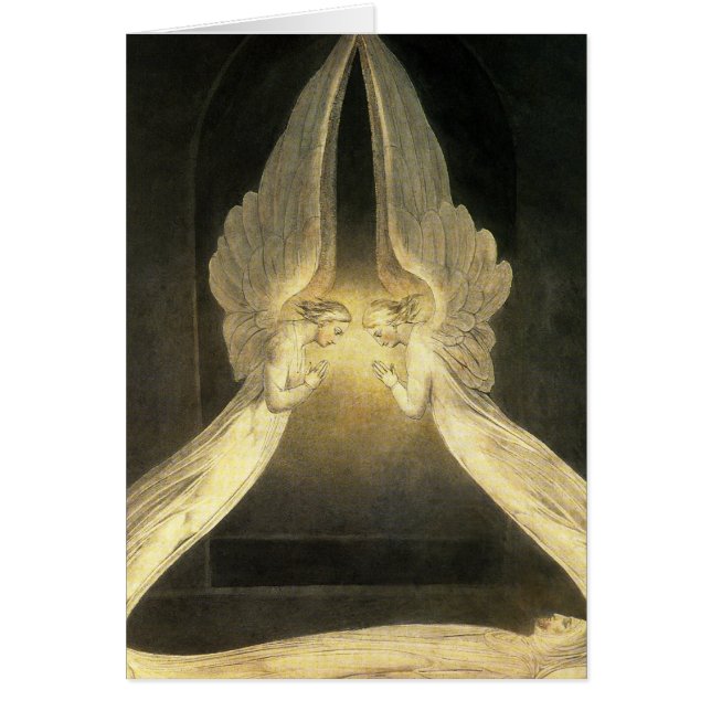 Vintage Angels Hovering Over Jesus Christ (Front)