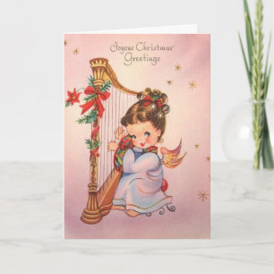 Vintage - Angel's Joyous Christmas Greeting, Card