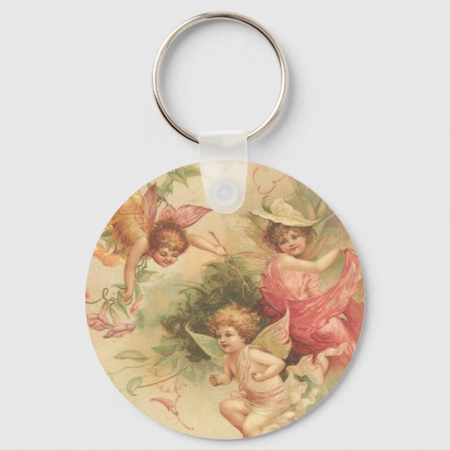 vintage angels key ring (Front)