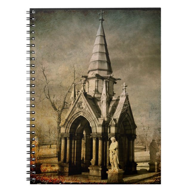 Vintage Angels Spiral Notebook (Front)