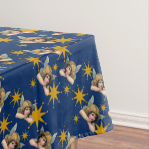 Vintage Angels & Stars Tablecloth