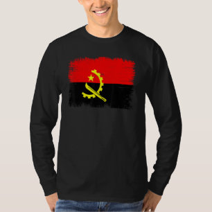 Vintage Angola Flag Angolan Independence Day T-Shirt
