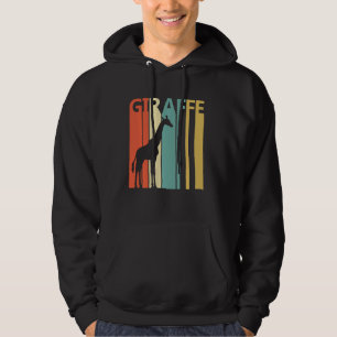 Vintage Animal Giraffe Print Hoodie