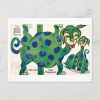 Vintage Animal Paper Doll--Freakah
