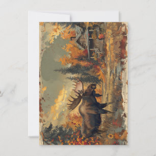 Vintage Animal Scenes Card
