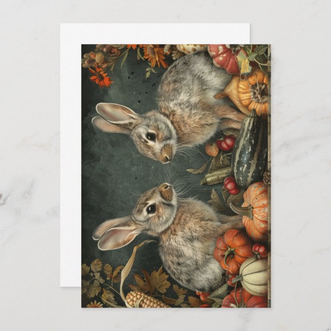 Vintage Animal Scenes Card (Front/Back)