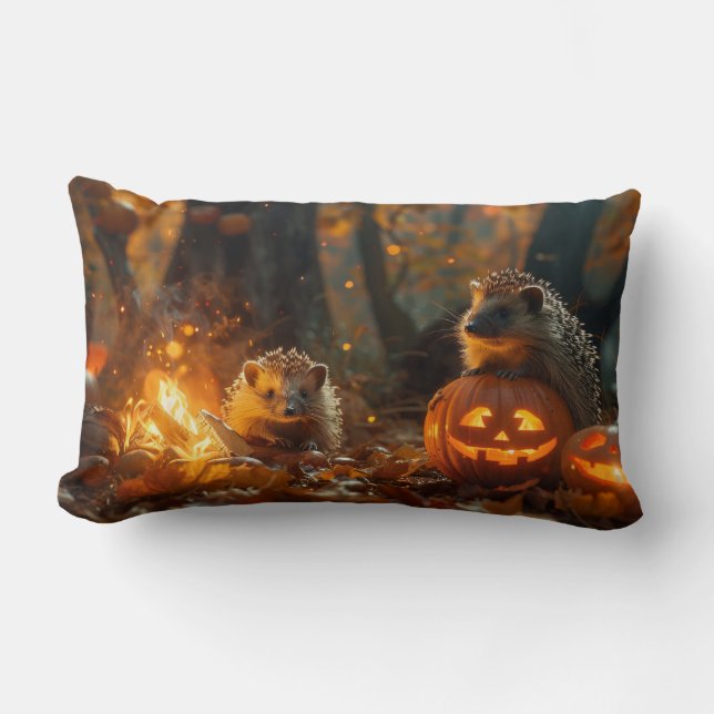 Vintage Animal Scenes Throw Pillow (Front)