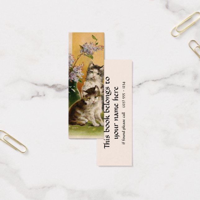 Vintage Animals, Cute Victorian Cats and Flowers (Office)