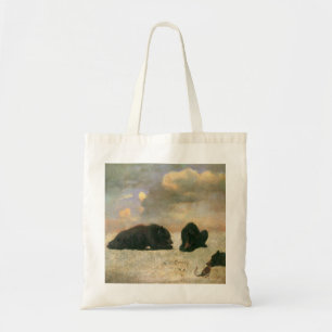 Vintage Animals, Grizzly Bears by Albert Bierstadt Tote Bag