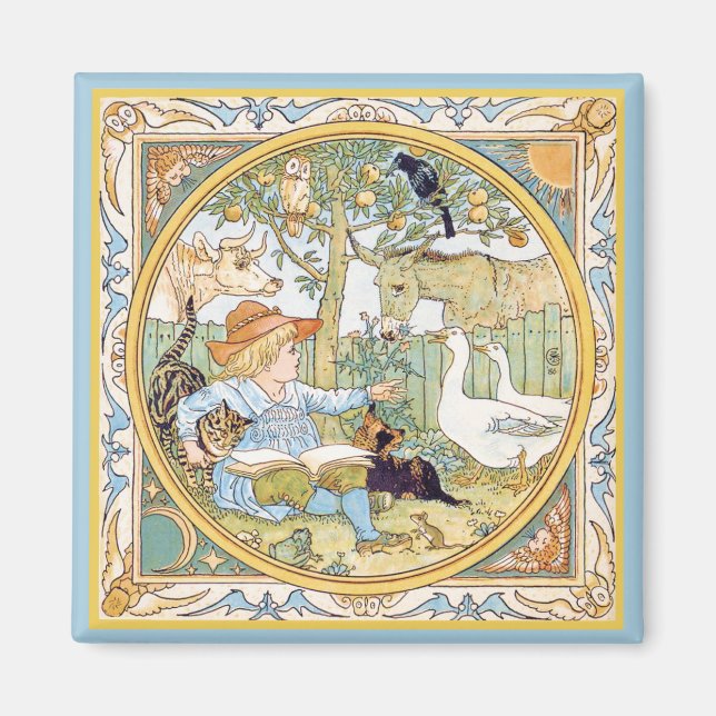 Vintage Animals Magnet (Front)