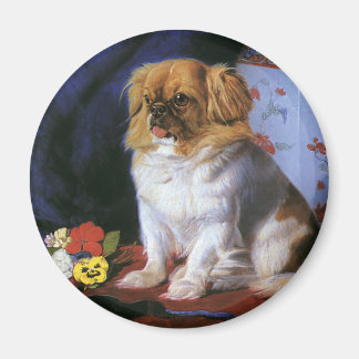 Vintage Animals, Toy Pekingese Puppy Dog Magnet