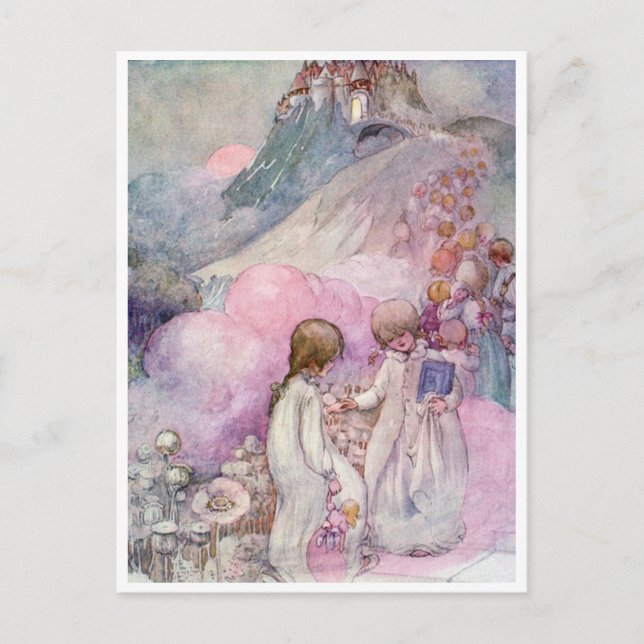 Vintage Anne Anderson The City of Sleep Postcard (Front)