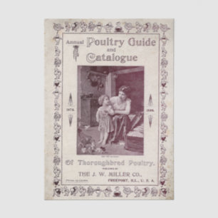 Vintage Annual Poultry Guide and Catalogue, 1896 Tissue Paper