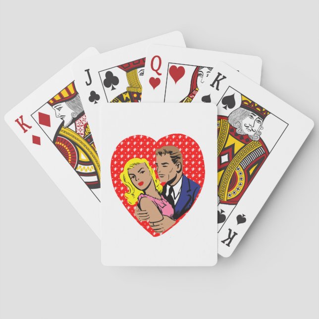 vintage anti valentine playing cards (Back)