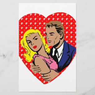 vintage anti valentine stationery
