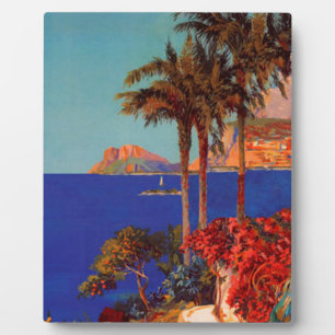 Vintage Antibes Cote D'Azur Travel Plaque