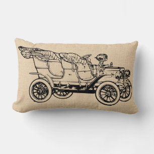Vintage Antique Automobile Custom Pillow