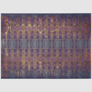 Vintage Antique Brown Purple Blue Texture Pattern Tissue Paper