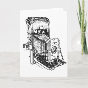 Vintage Antique Camera Card