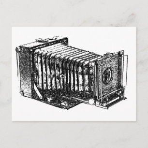 Vintage Antique Camera Postcard