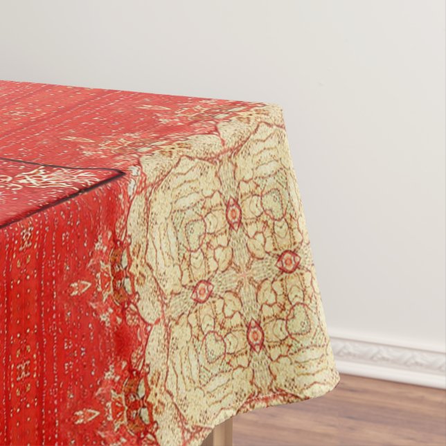 Vintage antique Christmas Themed Part 18 Ephemera Tablecloth (In Situ)