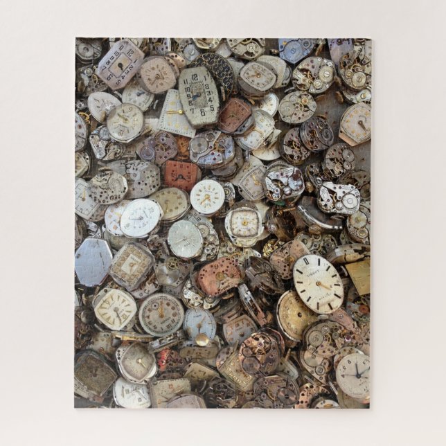 Vintage Antique Clock Faces Jigsaw Puzzle (Vertical)