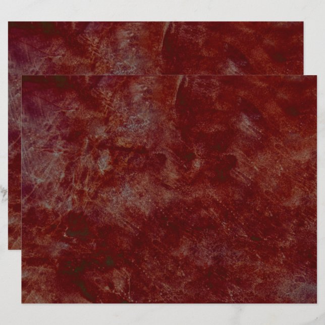 Vintage Antique Dark Brown Textured Decoupage (Front/Back)