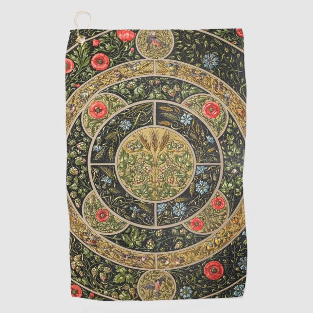 Vintage Antique Design-1 Golf Towel (Front)