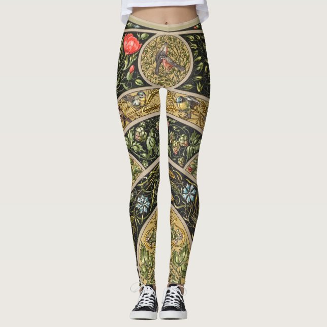 Vintage Antique Design-1 Leggings (Front)