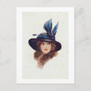 Vintage Antique Flappers, Portraits of Women, Postcard