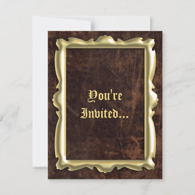 Vintage Antique Frame Style Party Invitations (Front)