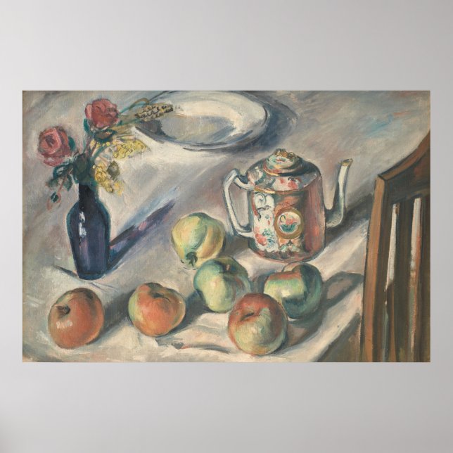 Vintage Antique Kitchen Table Still-Life Poster (Front)
