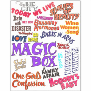 vintage Antique Movie Words Phrases Text Quotes