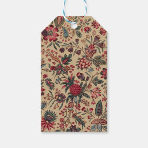 Vintage Antique Needlework Floral Furnishing Gift Tags
