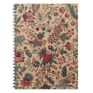 Vintage Antique Needlework Floral Furnishing Notebook