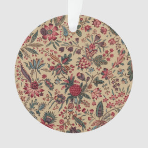 Vintage Antique Needlework Floral Furnishing Ornament